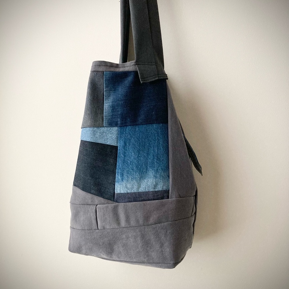 joodito origami cocoon sling crossbody hobo tote bag handbag japanese patchwork - Picture 7 of 10